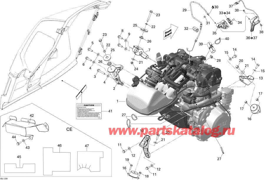 Snowmobile   -    Sport - Engine And Engine Support