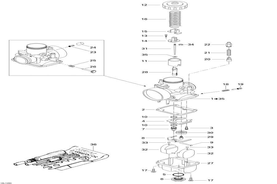 Snowmobiles Lynx  -  / Carburetor