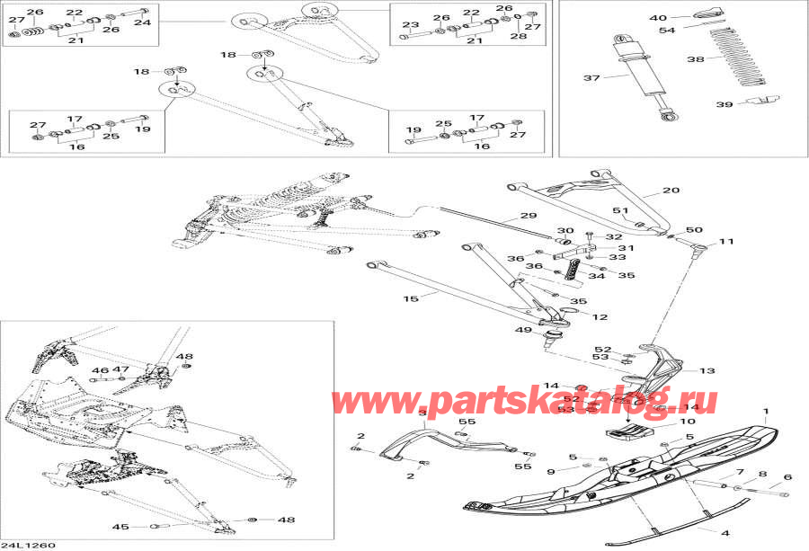 Snowmobile Lynx  - Front Suspension And Ski /    