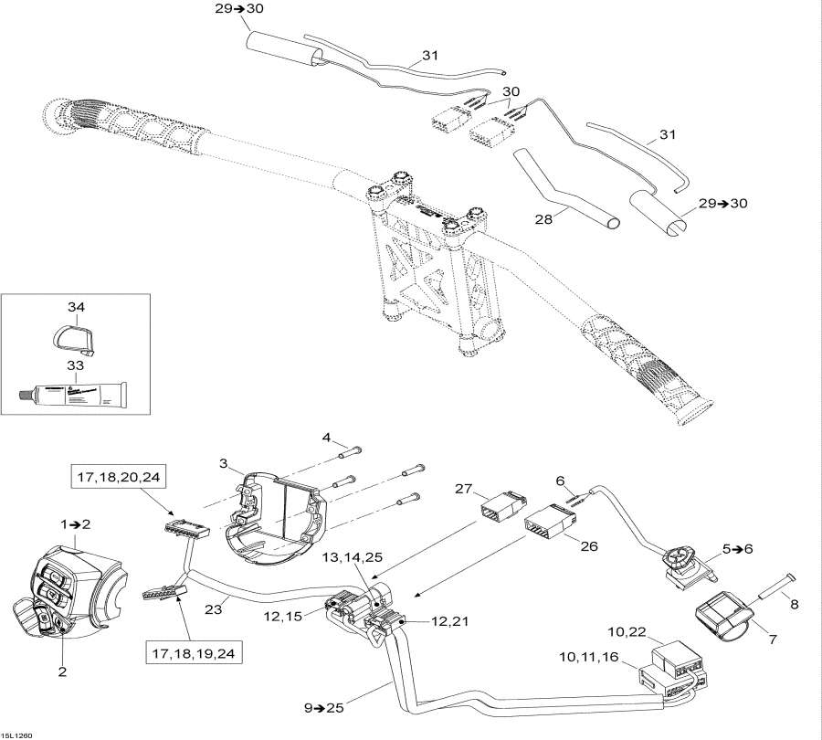 Snowmobile   -   Wi   / Steering Wiring Harness