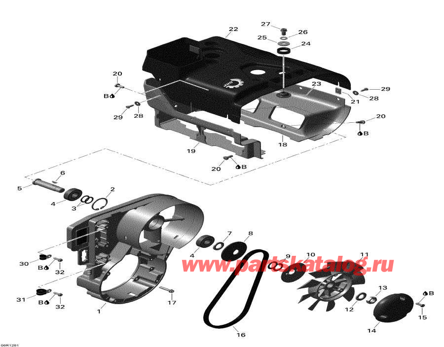 Snowmobile   - Fan   Cowls - Fan And Cylinder Cowls