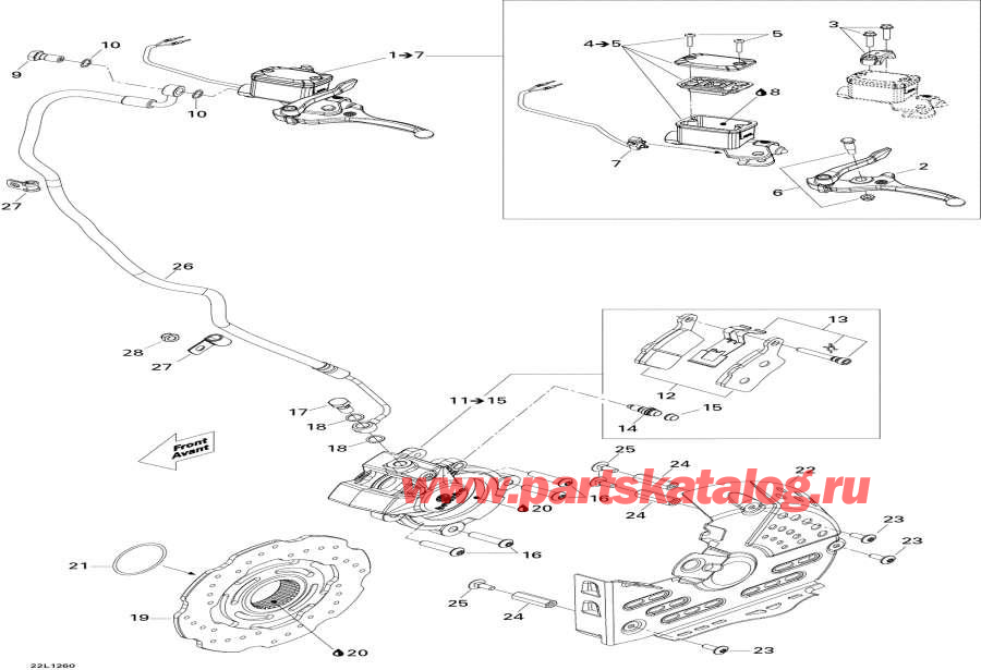 Snowmobiles lynx  - Hydraulic Brakes -  