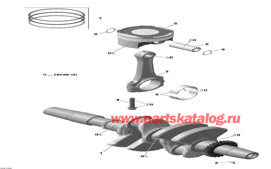 Snowmobiles Lynx  - Crankshaft, Pistons And Balance Shaft - ,   Balance 