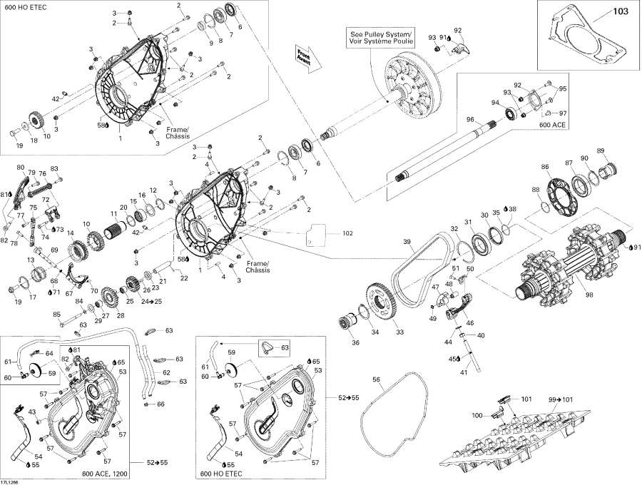 Snow mobile Lynx  - Drive System