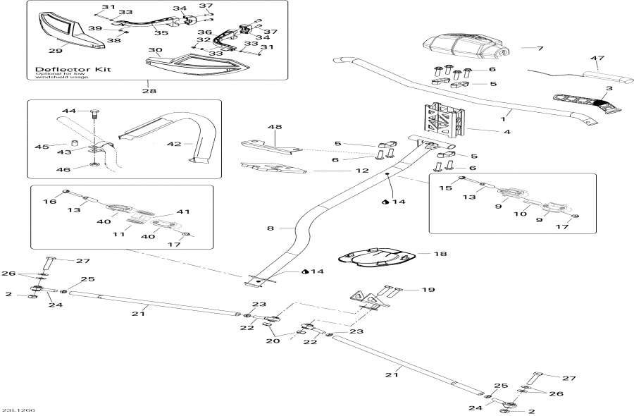 Snowmobile lynx  -   System / Steering System