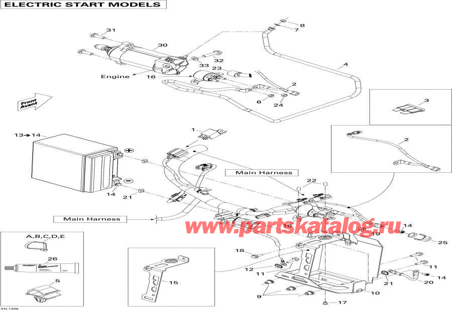 Snowmobiles lynx  - Battery   / Battery And Starter