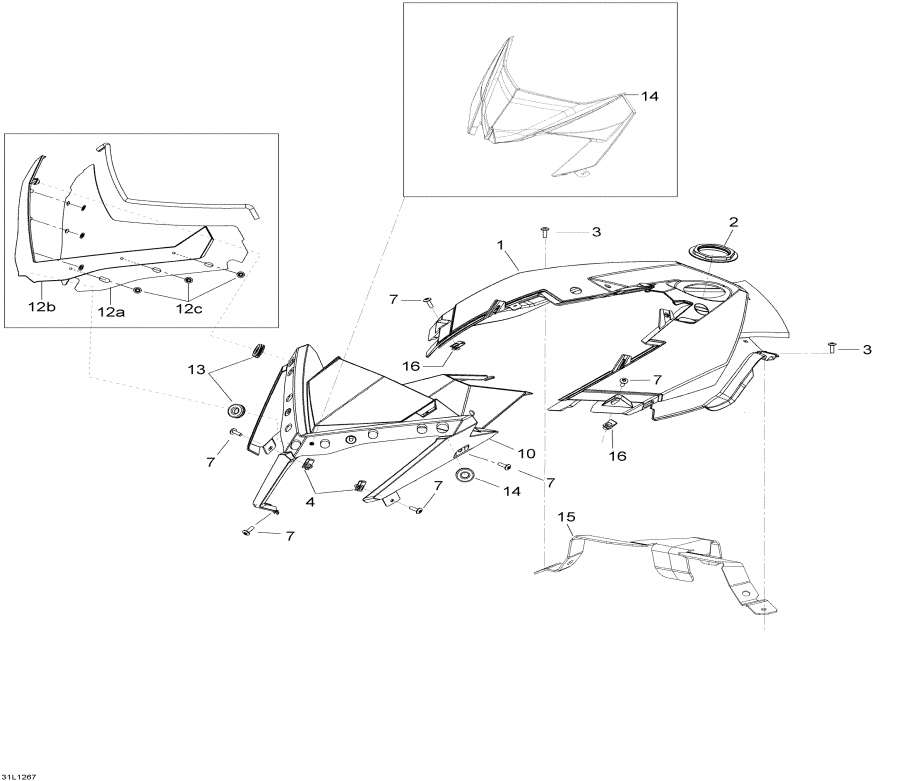 Snowmobiles Lynx  - Windshield And Console