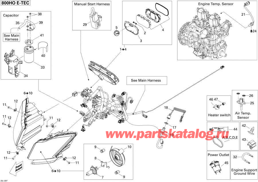 Snowmobile lynx  -  System - Electrical System
