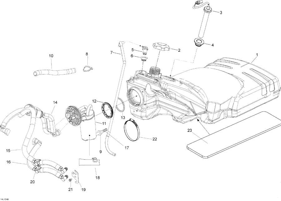 Snowmobile lynx  - Fuel System -  