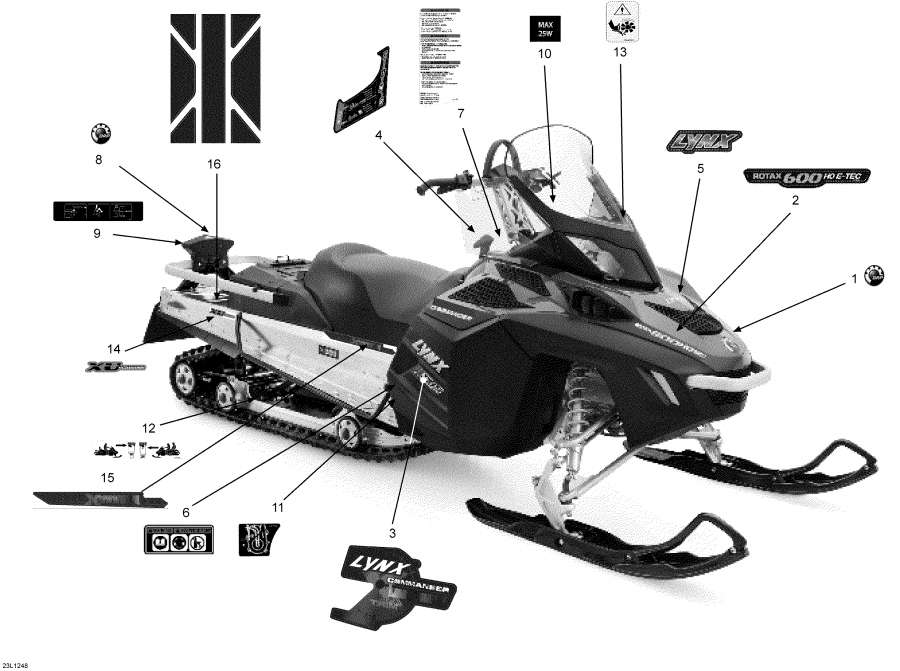 Snow mobile   - Decals - 