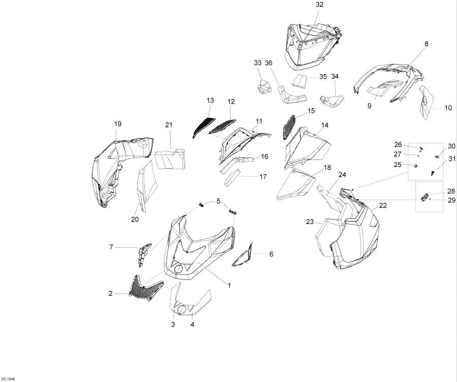 Snowmobiles Lynx  - Hood