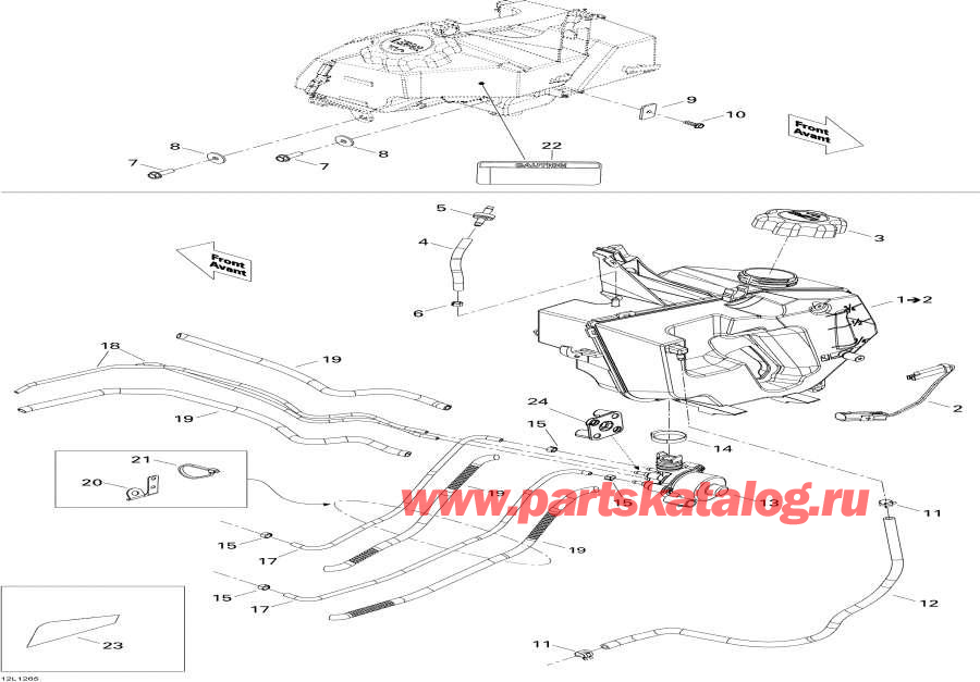 Snow mobile Lynx  - Oil System