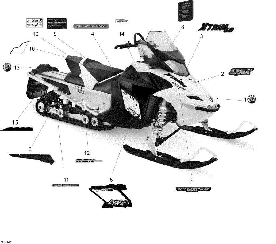 Snowmobile   -  - Decals