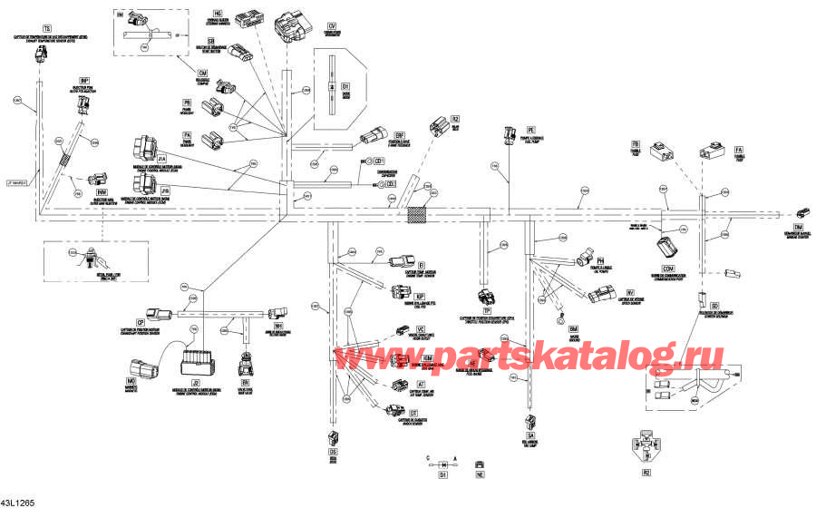 Snow mobile lynx  - Electrical Harness -  -  