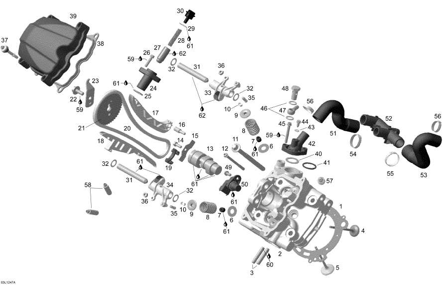 �������� lynx  - ������� ����� �������� Front / Cylinder Head Front
