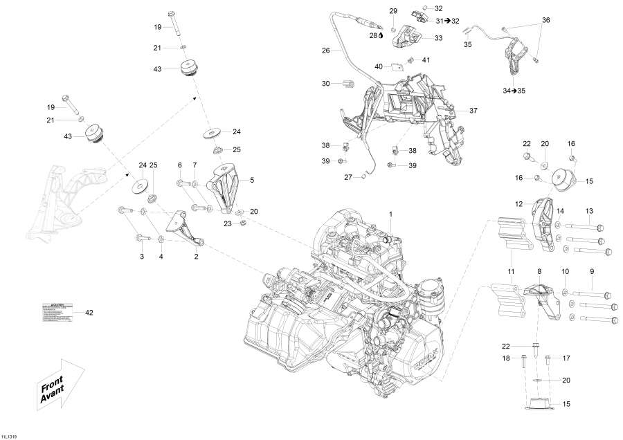 Snowmobile �����  - Engine And Engine Support