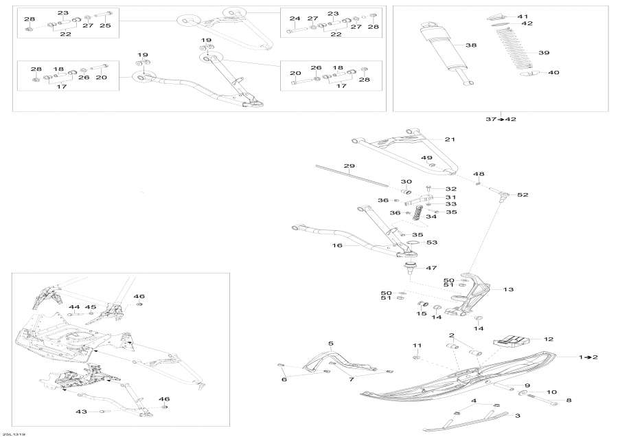  Lynx  - Front Suspension And Ski -    