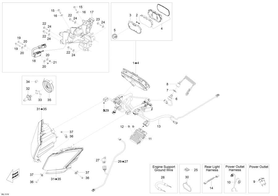 Snowmobiles Lynx  - Electrical System -  System