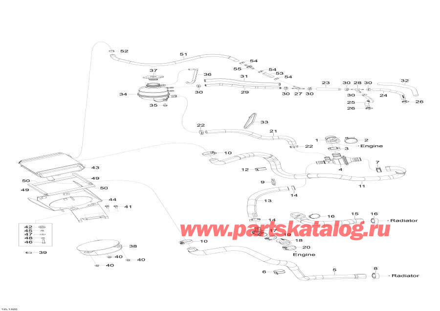 Snowmobiles Lynx  -  System,Cooling System