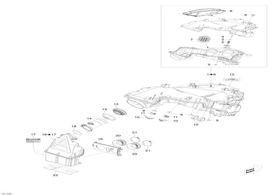 Snowmobile lynx  - Air Intake System - Air   System