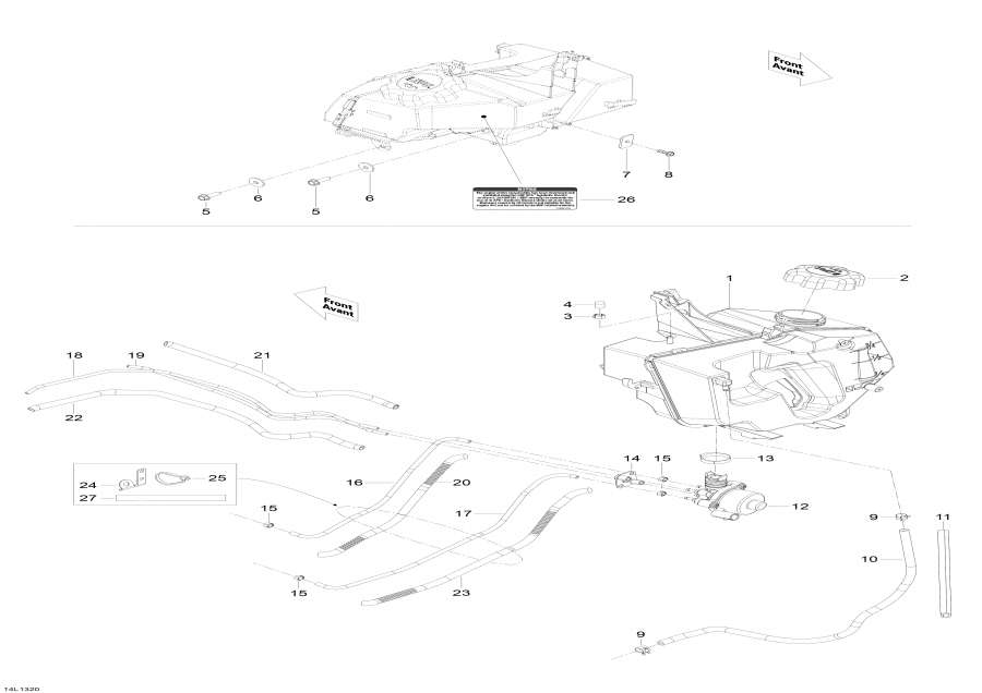 Snowmobiles Lynx  - Oil System / Oil System