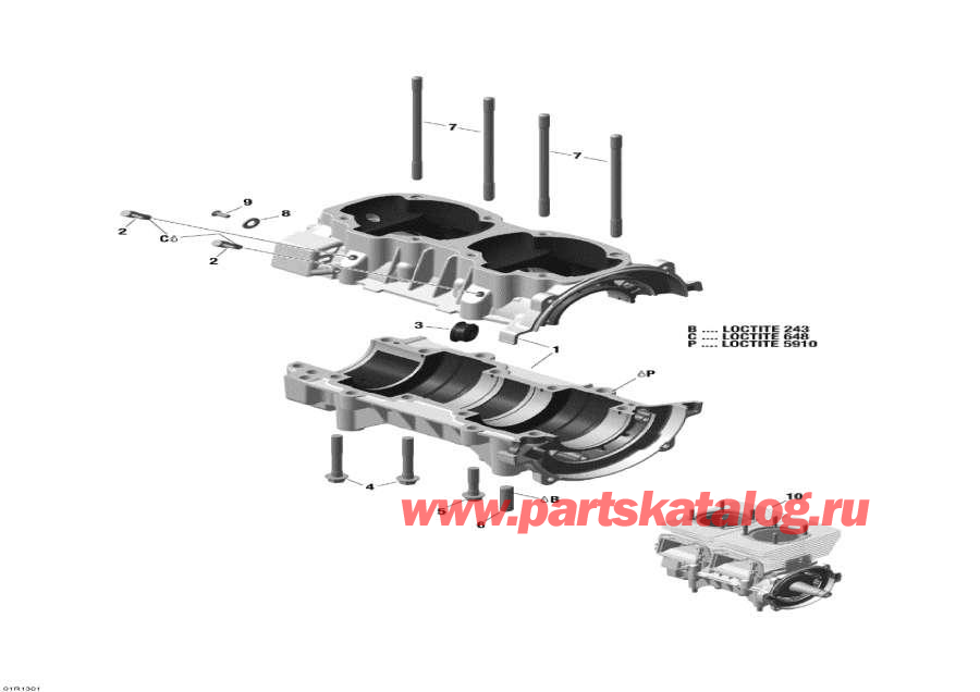 Snowmobile Lynx  -   / Crankcase