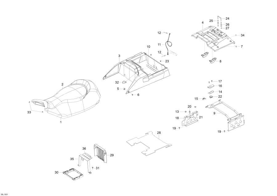 Snowmobile lynx  - ����� / Seat