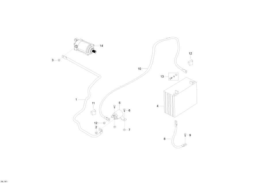 Snow mobile   - Battery And Starter - Battery  