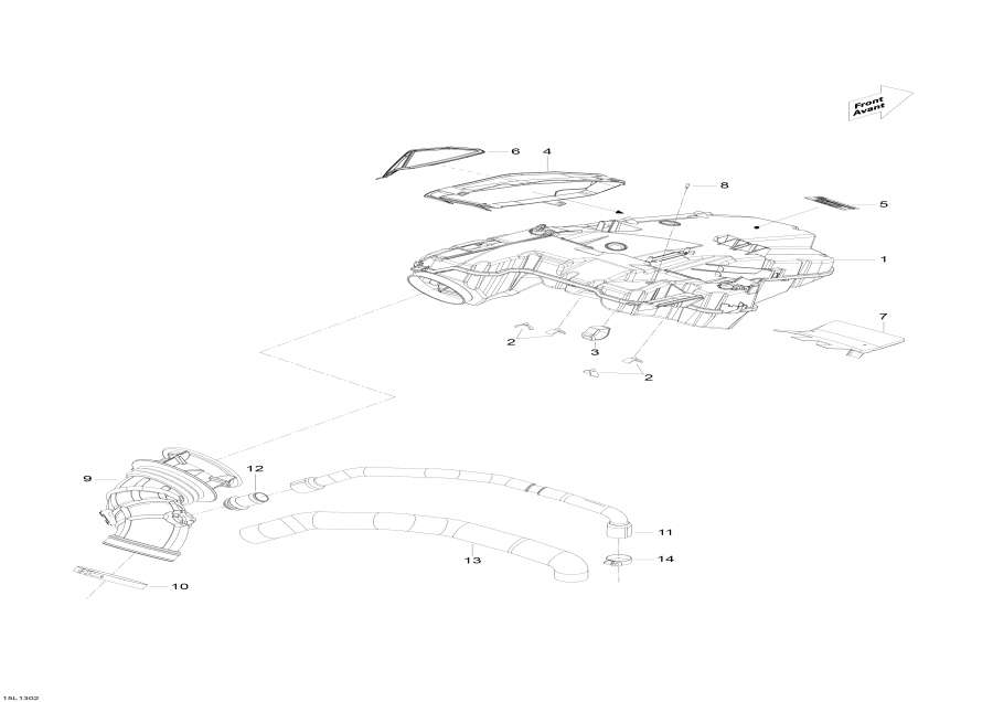Snowmobiles lynx  - Air Intake System - Air   System