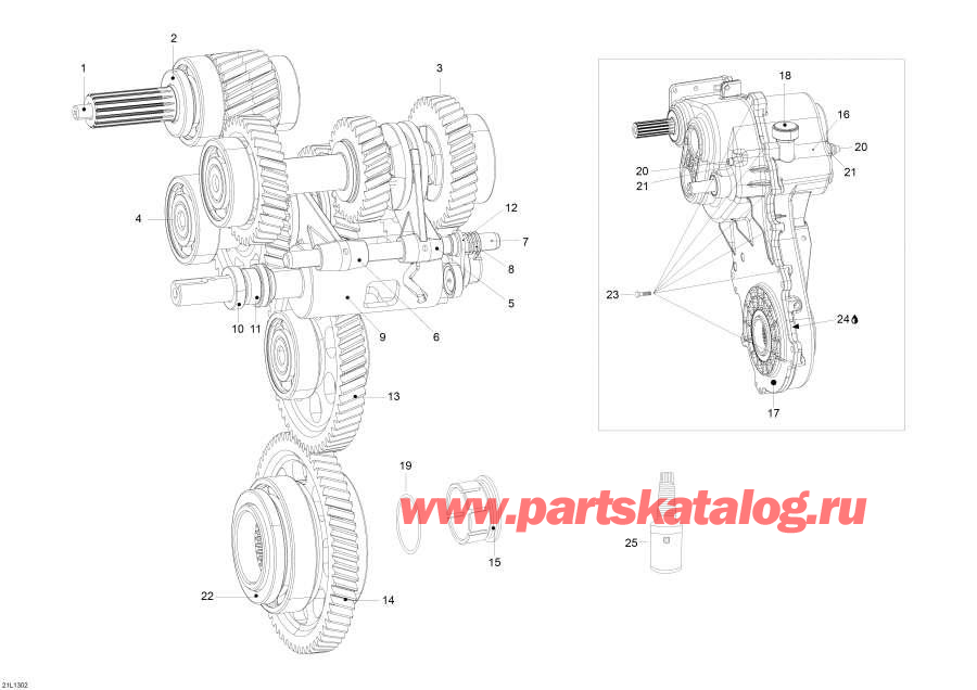 Snowmobiles Lynx  - Transmission