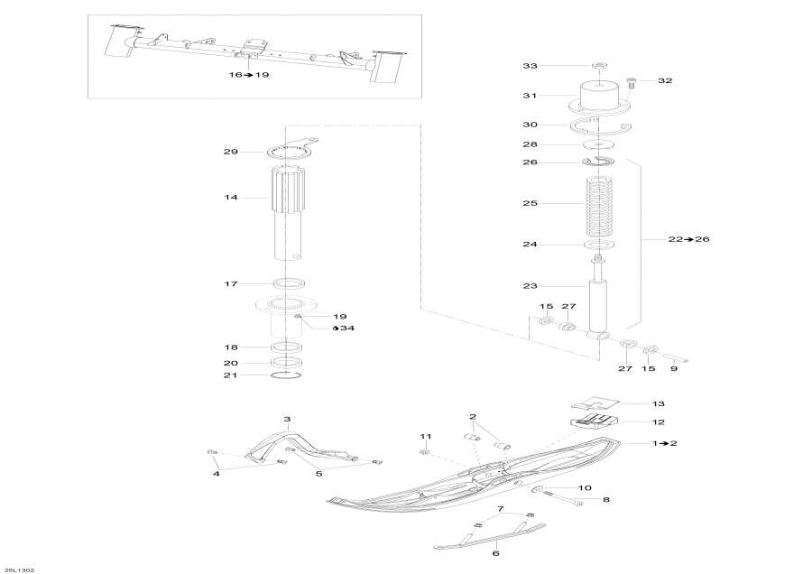  Lynx  -     - Front Suspension And Ski