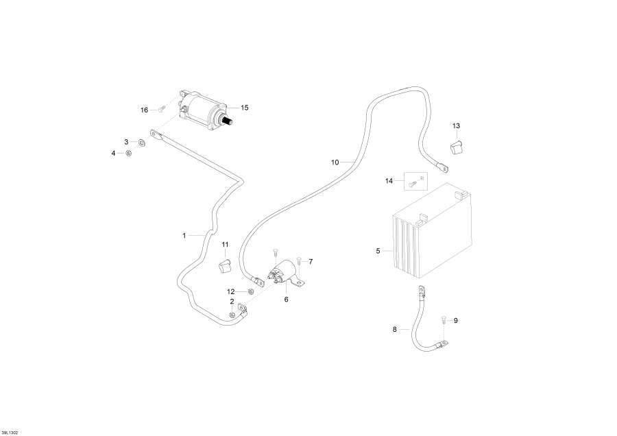 Snow mobile lynx  - Battery   / Battery And Starter