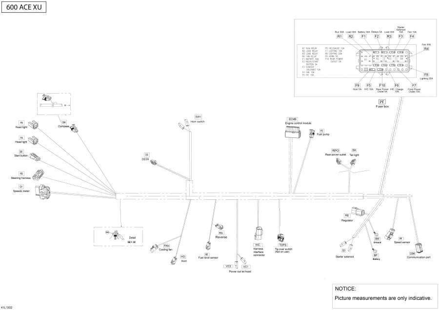 Snow mobile Lynx  -  -   - Electrical Harness