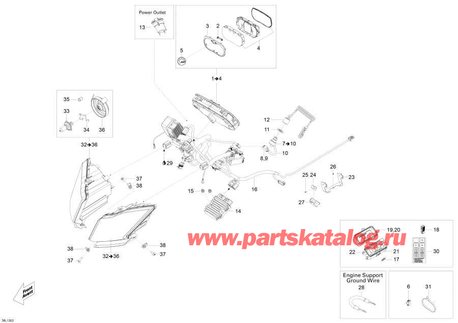 Snowmobile lynx  -  System - Electrical System