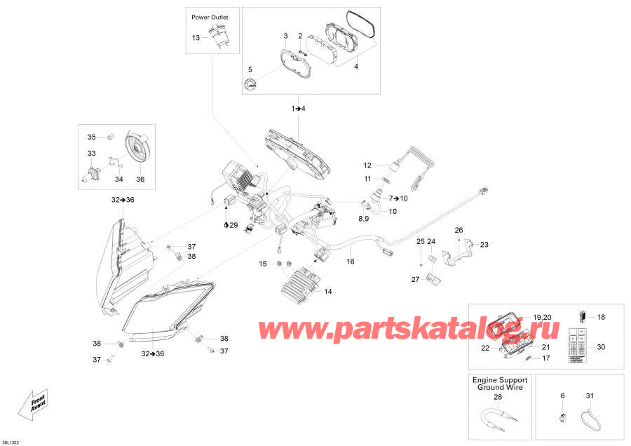 Snow mobile Lynx  - Electrical System