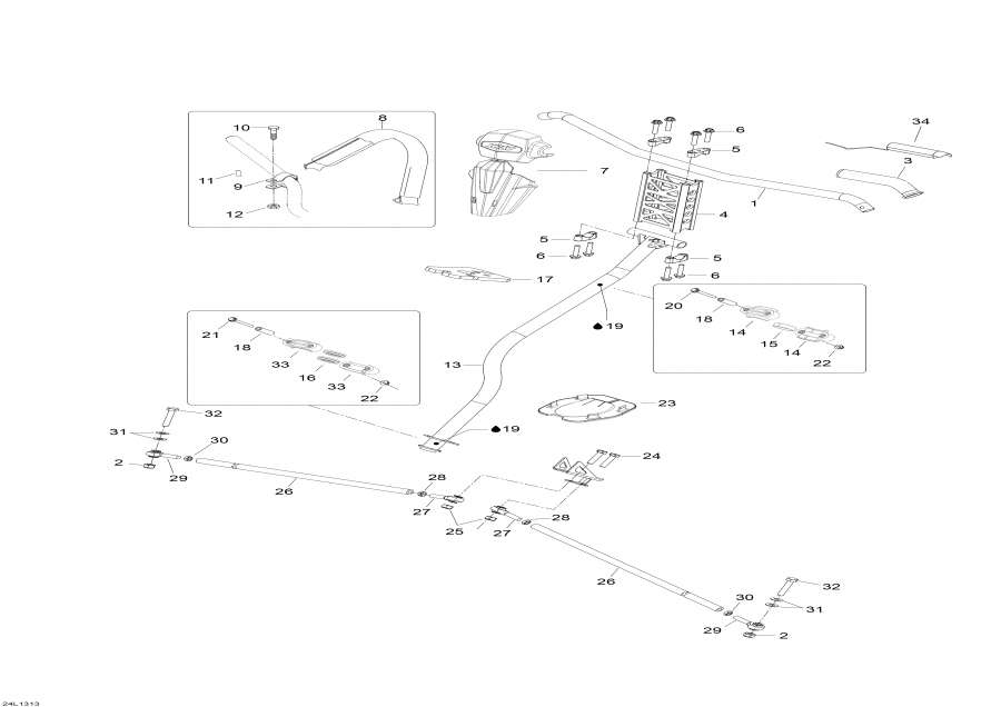 Snowmobile Lynx  - Steering System /   System