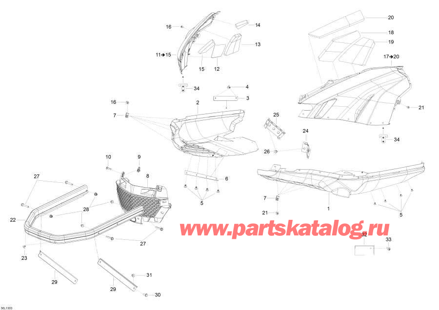 Snowmobiles   - Bottom Pan