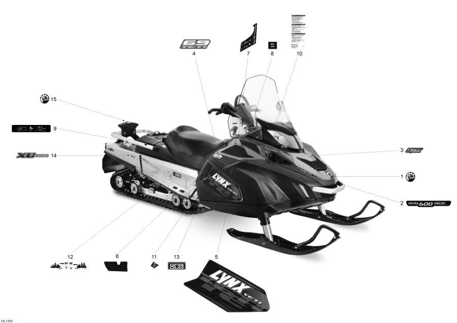 Snowmobiles   - Decals