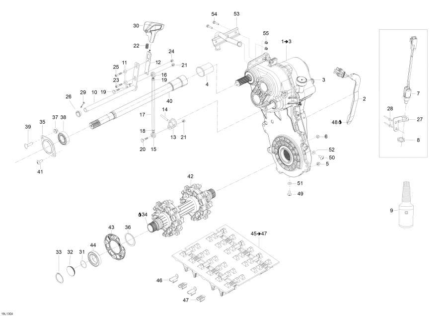 Snow mobile Lynx  - Drive System / Drive System