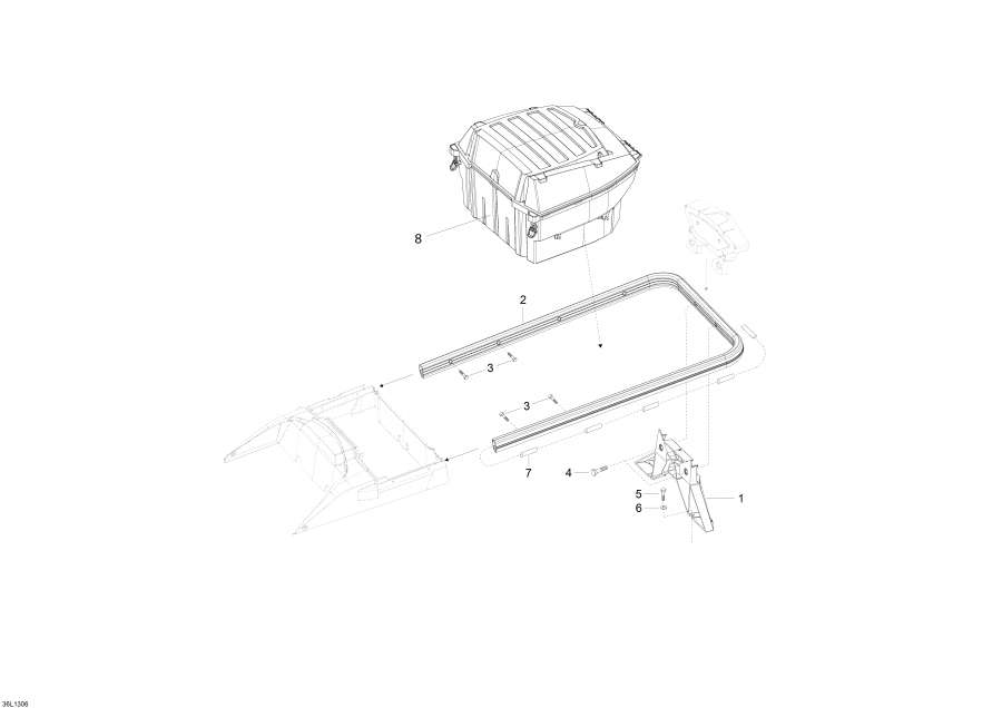 Snow mobile lynx  - Cargo Rack - Cargo Rack