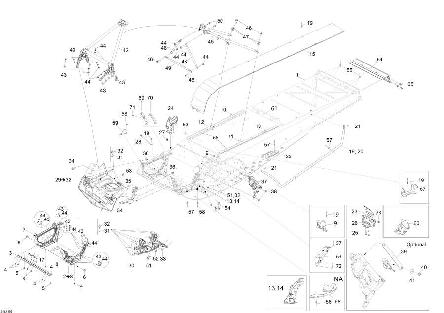 Snow mobile   -  / Frame