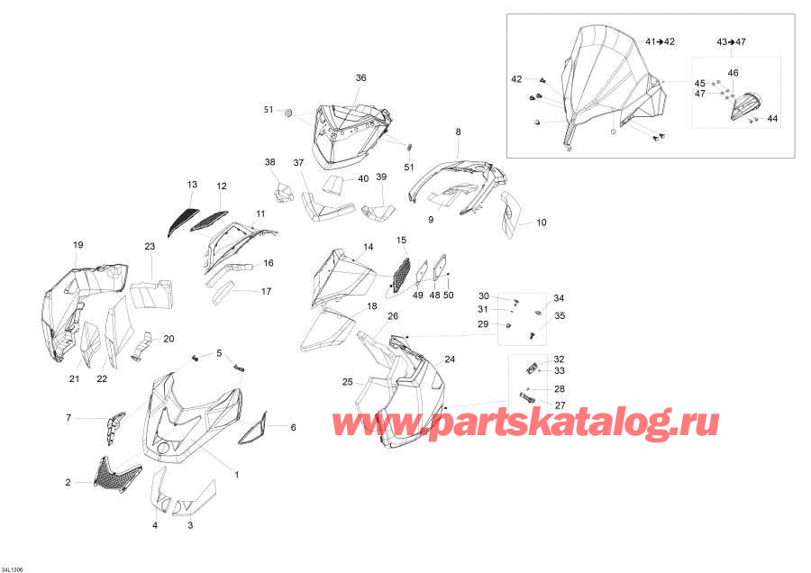 Snow mobile   - Hood