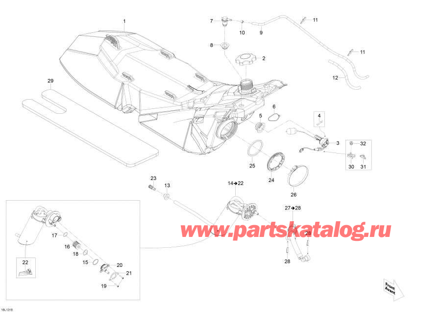 Snowmobiles Lynx  - Fuel System