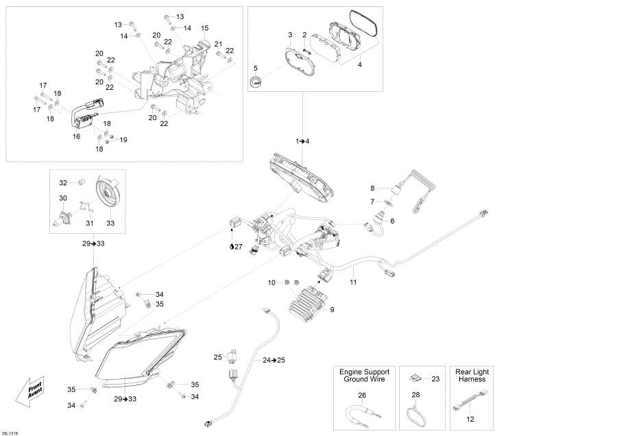 Snow mobile lynx  - Electrical System -  System