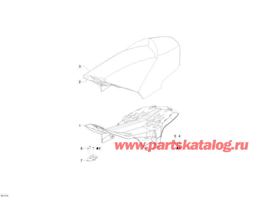 Snowmobiles   - Seat