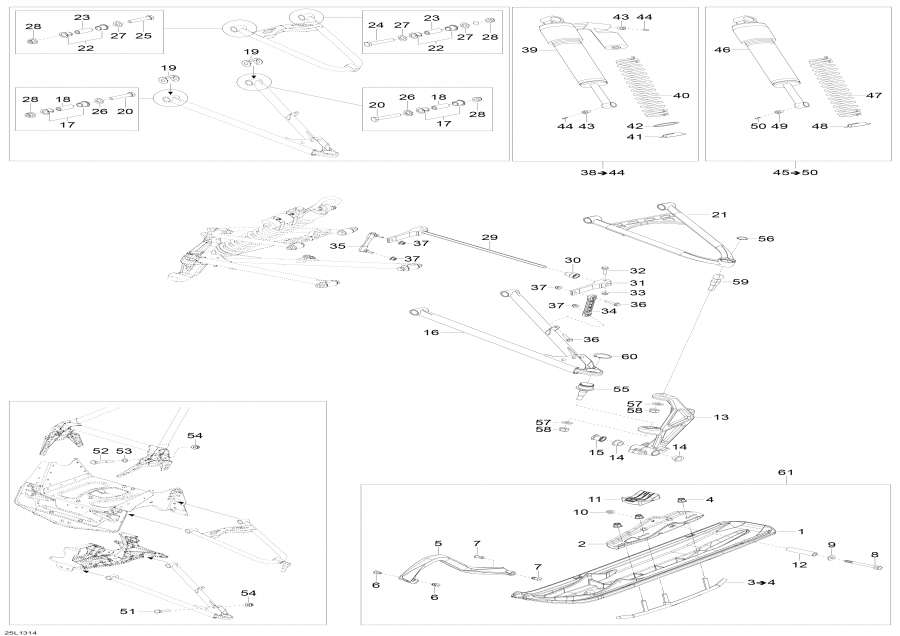 Snowmobiles   - Front Suspension And Ski