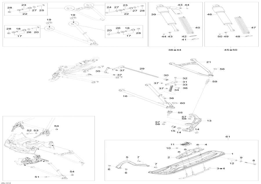 Snowmobiles   - Front Suspension And Ski -    