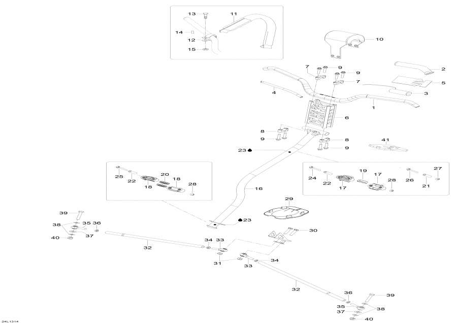 Snowmobiles Lynx  - Steering System