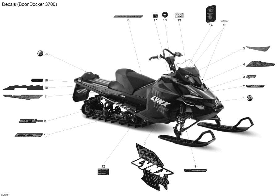 �������� lynx  - �������� (3700),Decals (3700)