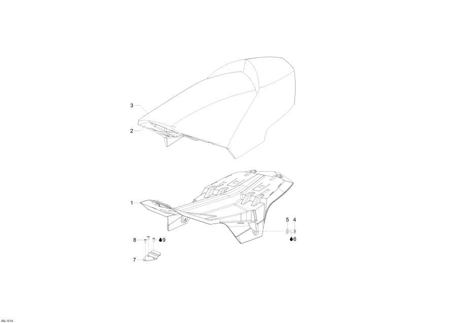 Snowmobile   -  / Seat